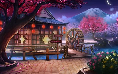 Pin by Shanri on Inspiration | Anime backgrounds wallpapers, Landscape ...