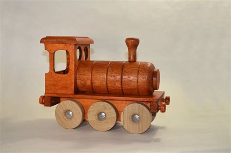 Wooden Toy Steam Locomotive