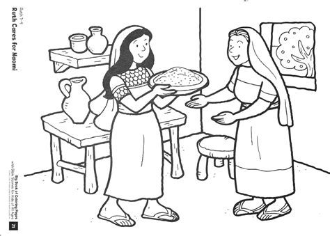 Ruth And Naomi Coloring Pages