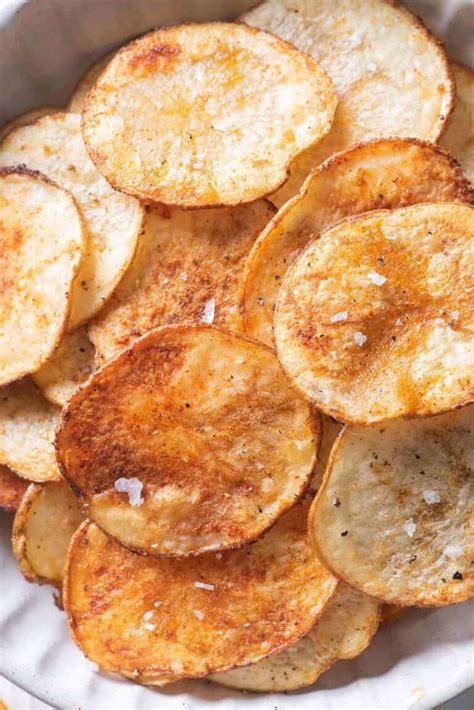 Oven Baked Potato Chips {Easy Recipe} - Feel Good Foodie