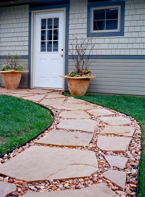 How to Install a Stone Walkway with Flagstone, Gravel, or Pavers