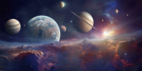 Outer Space Planets Wallpaper