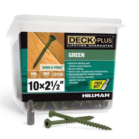 Deck Plus 10 x 2-1/2-in Ceramic Deck Screws (5-lb) in the Deck Screws ...