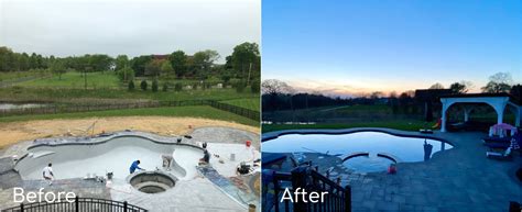 Before and After work | Pool Renovation NJ