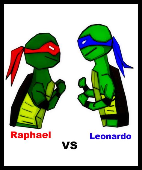 Raphael VS Leonardo by JesterCutie on deviantART