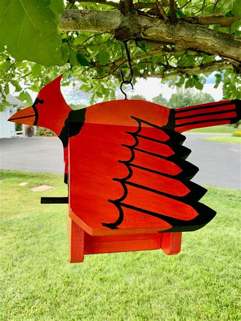 Cardinal Birdhouse | Etsy