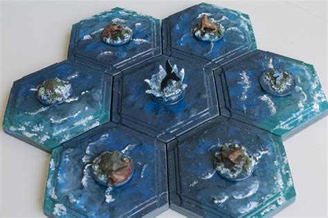 Catan 3D Printed Sea Tiles | Etsy