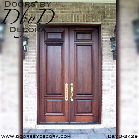 Custom Solid Wood Double Doors Exterior Front Entry - Doors by Decora