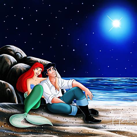 Walt Disney Fan Art - Princess Ariel & Prince Eric - Walt Disney ...