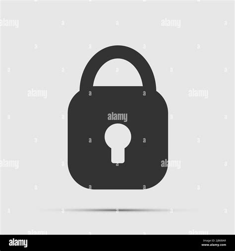 symbol padlock black icon on white background.vector illustration Stock ...