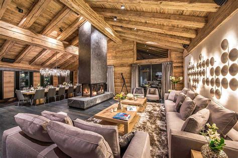 Luxurious chalet in the Swiss Alps offers ski resort winter escape