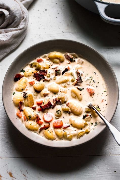 Creamy Gnocchi Soup with Bacon (Simple Recipe) - Platings + Pairings