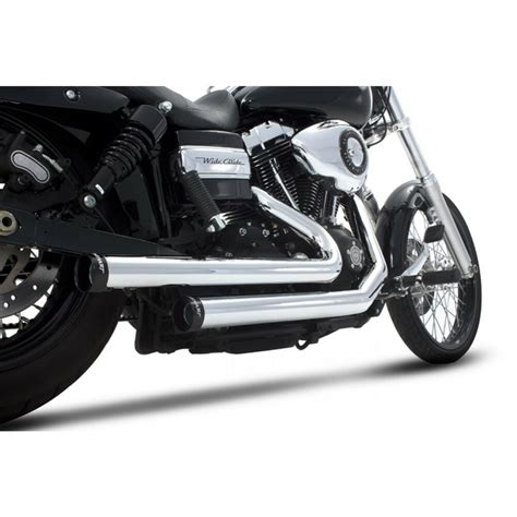 Rinehart Chrome Staggered 2 2 Exhaust System 2006 2013 Harley Dyna ...