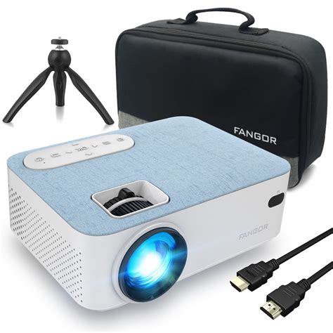 FANGOR Bluetooth Projector Supprot 1080P,With 200" Projection Size ...