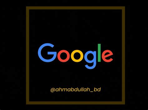 Google logo animation by Abu Hurira Ben Abdullah on Dribbble