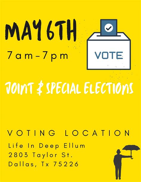 May 6 · Dallas County Elections - Life in Deep Ellum