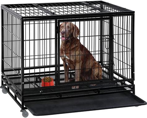 BestPet 36" Dog Crate Cage for Large Dogs Heavy Duty Dog Kennel Pet ...