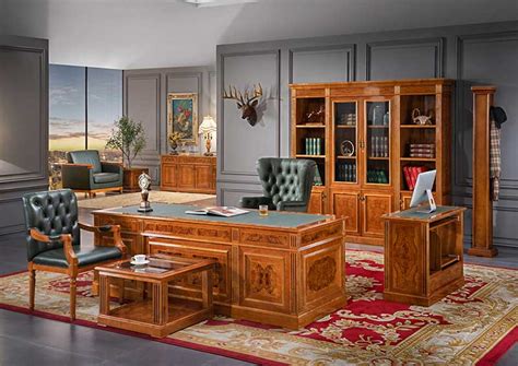 Luxury premium 0827 Wood Classic Executive office furniture Desk ...