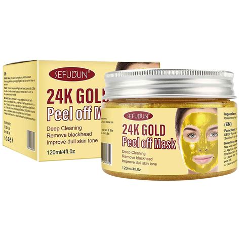 Barsme facial mask Gold Peel Off Mask，24K Deep Cleansing Removes ...