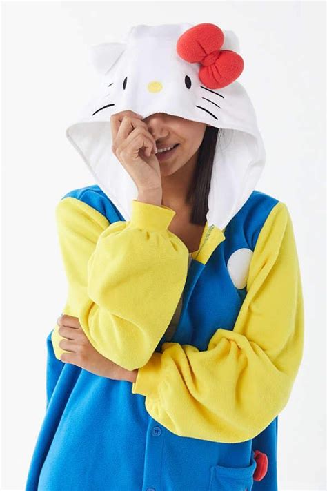 Urban Outfitters Kigurumi ‘70s Hello Kitty Onesie | Hello kitty ...