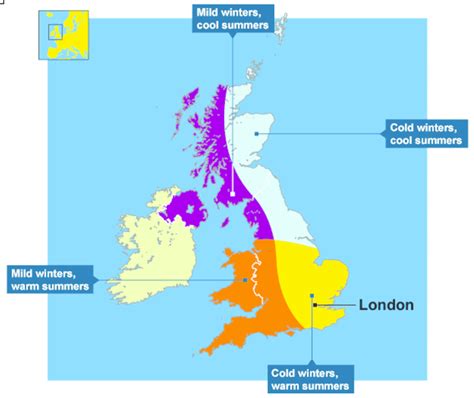 Climate Zone Map for the UK | Download Scientific Diagram