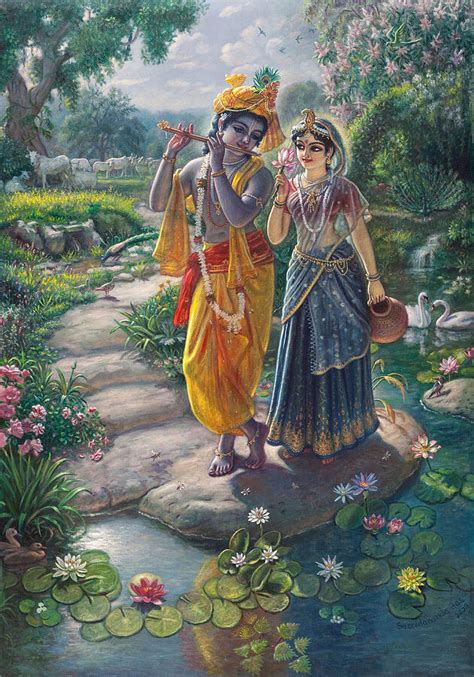 Sri Radha Krishna Painting by Satchitananda das Saccidananda das - Fine ...