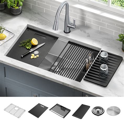 Kitchen Sinks With Drainboard Built In | Wow Blog