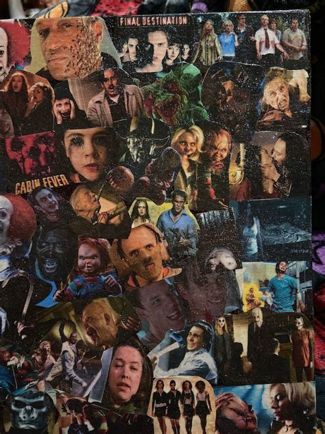 Horror Movie Collage Canvas 1990 2009 - Etsy