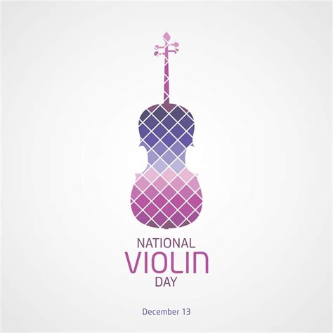 Premium Vector | National violin day