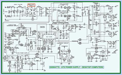 Master Electronics Repair !: DESKTOP COMPUTER POWER SUPPLY - 200W ATX ...