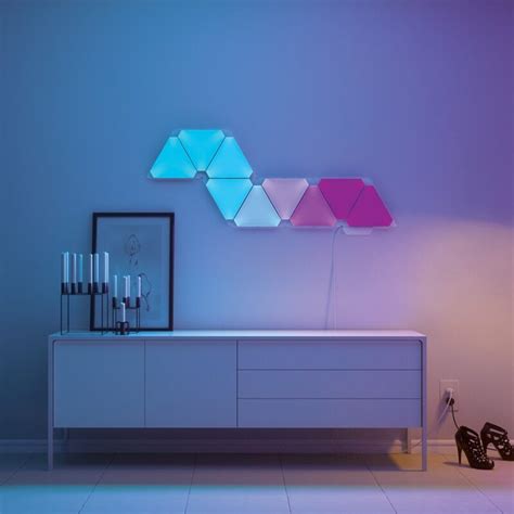 Triangular Wall LED Nanoleaves Panels RGB Light | Next Level Gaming ...