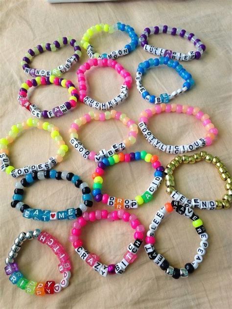 Pinterest : @ starlarayne | Rave bracelets, Festival bracelets, Beaded ...