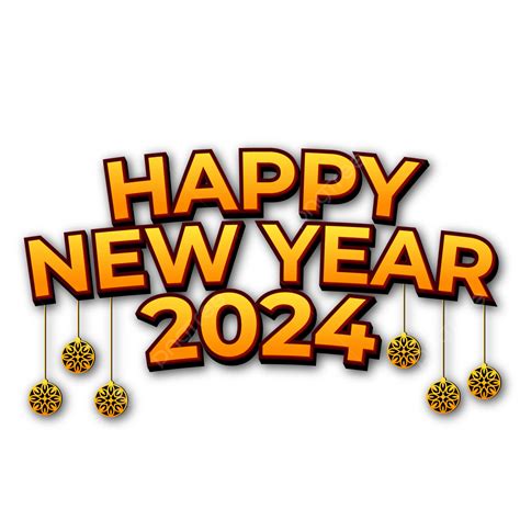 Happy New Year 2024 Vector, 2024 Clipart, Happy New Year 2024 Clipart ...