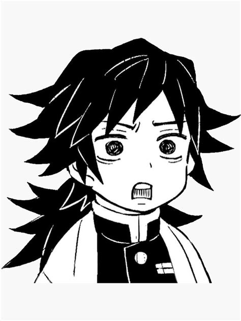 'Giyuu Tomioka funny face-Kimetsu no Yaiba ' Sticker by Isaac-GmG in ...