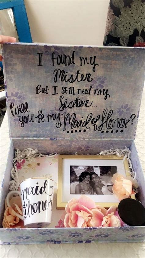 maid of honor proposal box ideas - EmmaLovesWeddings