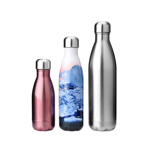 Double Wall Vacuum Insulated Stainless Steel Cola Shaped Water Bottle ...