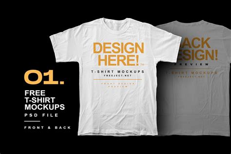 Free Download T-Shirt Mockups Design - PSD File