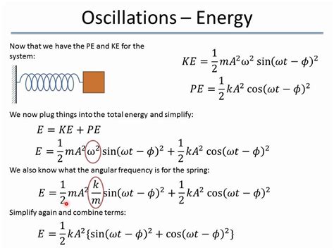 10. Oscillations - Energy and the Spring-Mass System - YouTube