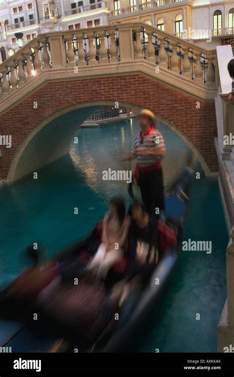 gondola ride Venetian Hotel LAs Vegas Stock Photo - Alamy