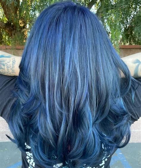 35 Midnight Blue Hair Color Ideas for A Unique Look in 2024