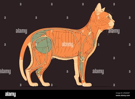 Cat Anatomy vector illustration Stock Vector Image & Art - Alamy