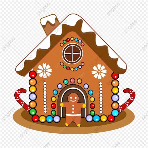 Candy Gingerbread House Clipart Transparent PNG Hd, Christmas Candy ...