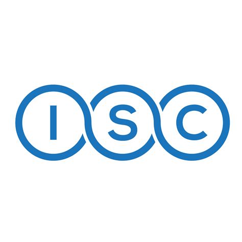 ISC letter logo design on white background. ISC creative initials ...