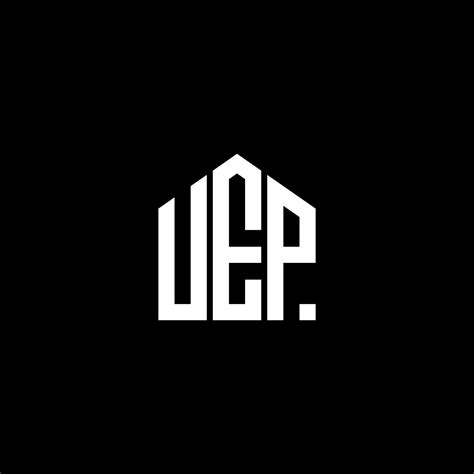 UEP letter logo design on BLACK background. UEP creative initials ...