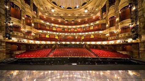 The view from the stage: the auditorium of the London Coliseum. Seating ...