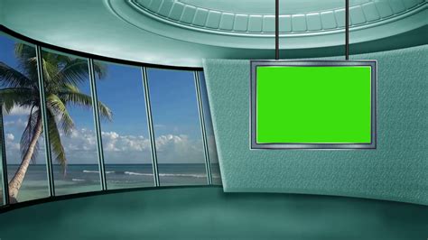 News Tv Studio Set 03 Virtual Green Screen Background Loop Ad Set ...