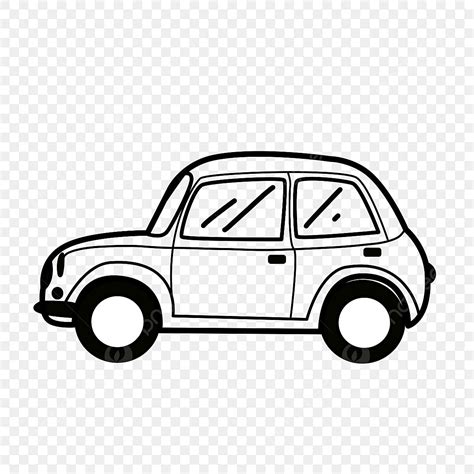 Desenho De Clipart Em Preto E Branco Do Carro PNG , Desenho De Carro ...