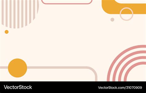 Geometric minimalist abstract background template Vector Image