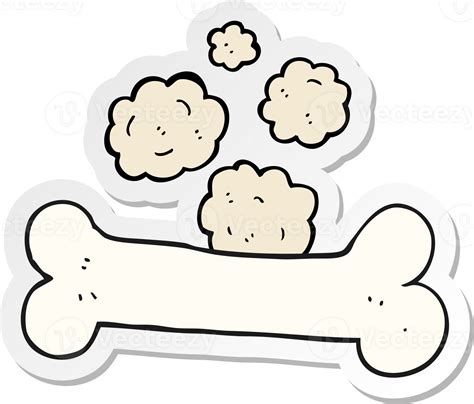 sticker of a cartoon bone 36359242 PNG