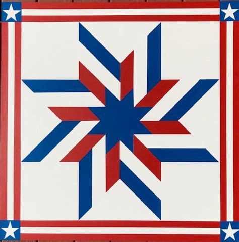 Patriotic Pinwheel Barn Quilt - Ohio Barn Quilts